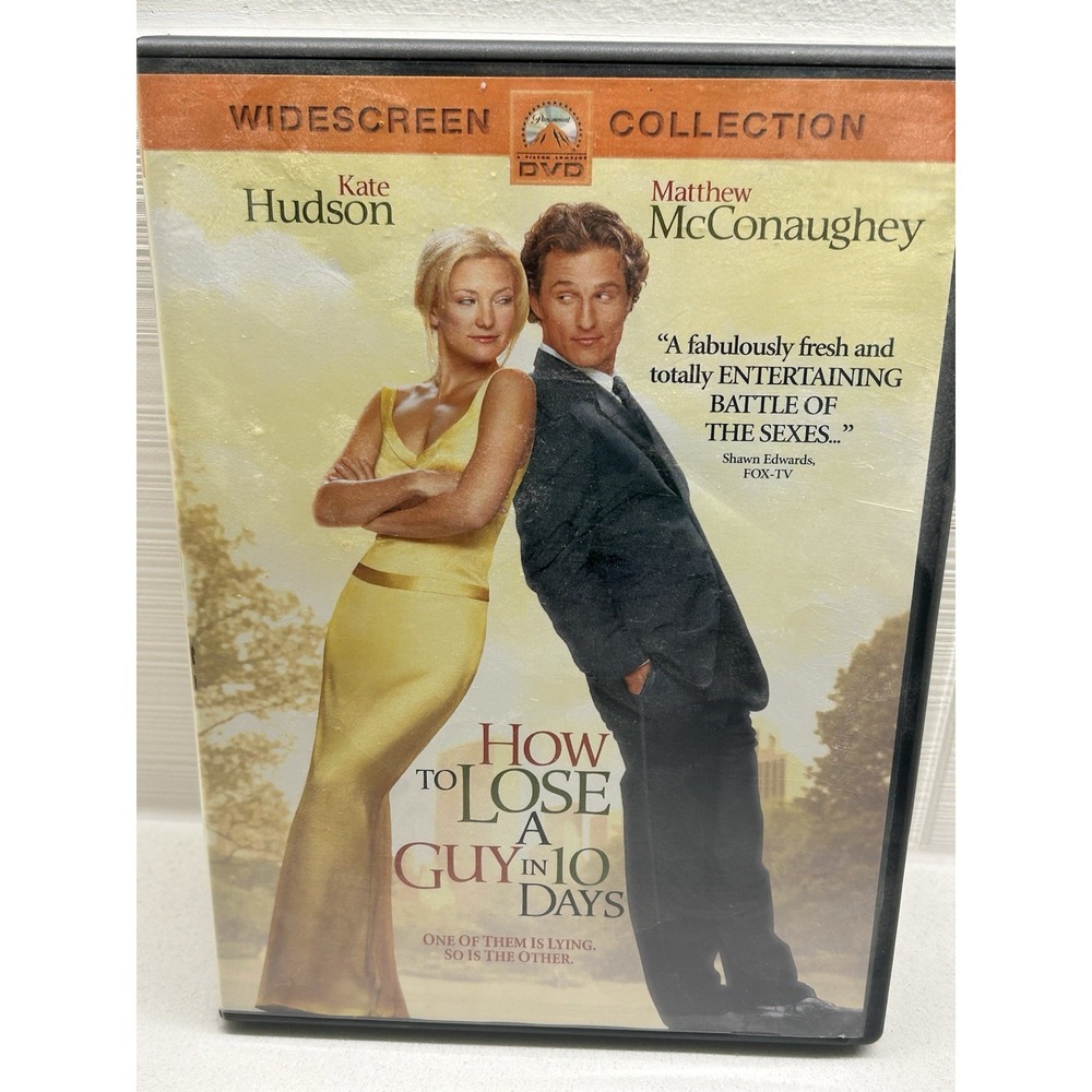 How to Lose a Guy in 10 Days (DVD, 2003, Widescreen) Kate Hudson Matthew Mc